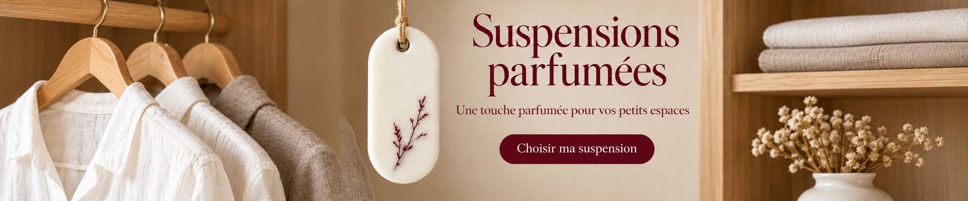 Suspensions parfumées Pensée Bougie