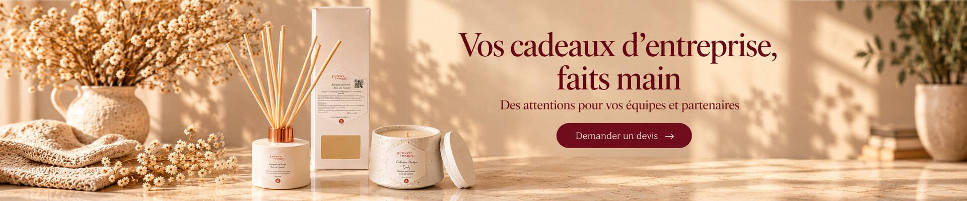 Cadeaux d’entreprise Pensée Bougie